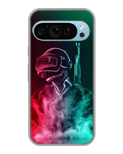 Чехол для Google Pixel 9 с картинкой «PUBG — огненный воин»