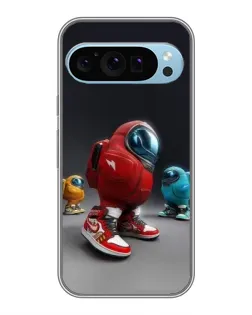 Чехол для Google Pixel 9 с картинкой «Among Us — 3D стиль»