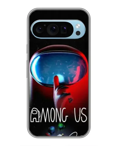 Чехол для Google Pixel 9 с картинкой «Красный импостер — макро»