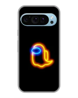 Чехол для Google Pixel 9 с картинкой «Among Us неоновое сияние»