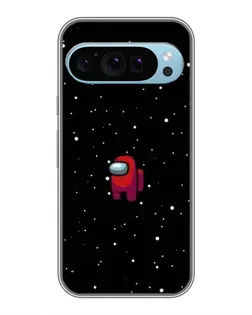 Чехол для Google Pixel 9 с картинкой «Красный Among Us»