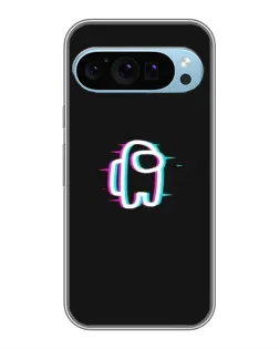 Чехол для Google Pixel 9 с картинкой «Among Us неон»