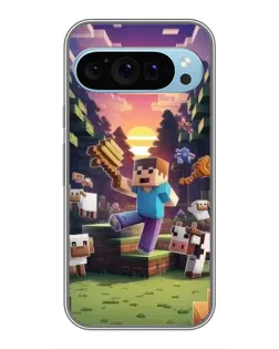 Чохол для Google Pixel 9 з картинкою «Стів на фермі»