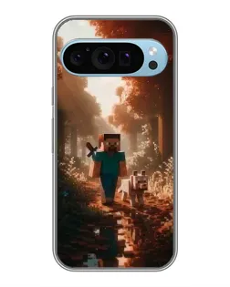 Чехол для Google Pixel 9 с картинкой «Стив в лесу»