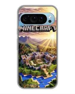 Чехол для Google Pixel 9 с картинкой «Minecraft панорама»