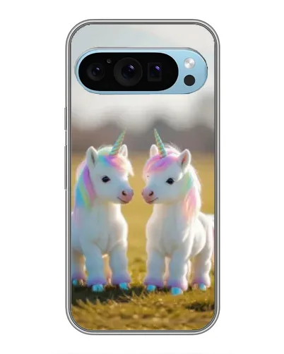 Чехол для Google Pixel 9 с картинкой «Пара единорогов»