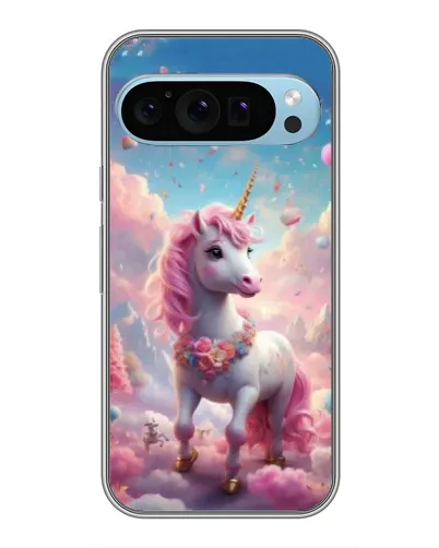 Чехол для Google Pixel 9 с картинкой «Единорог среди облаков»