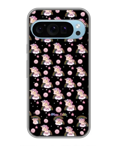 Чехол для Google Pixel 9 с картинкой «Magic Unicorn паттерн»