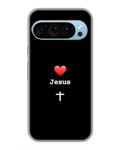 Чохол для Google Pixel 9 з картинкою «Серце - Jesus»