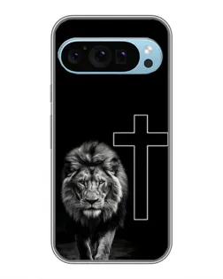Чохол для Google Pixel 9 з картинкою «Лев та Хрест»