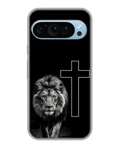 Чохол для Google Pixel 9 з картинкою «Лев та Хрест»