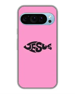 Чохол для Google Pixel 9 з картинкою «Рожевий символ Jesus»