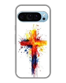 Чохол для Google Pixel 9 з картинкою «Акварельний хрест»