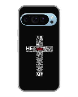 Чехол для Google Pixel 9 с картинкой «Текстовый крест»