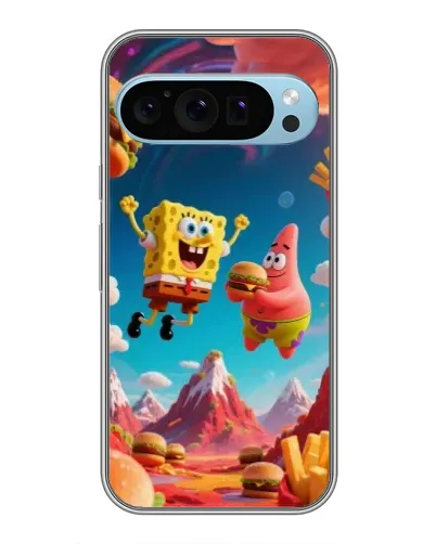 Чехол для Google Pixel 9 с картинкой «Космический фастфуд»