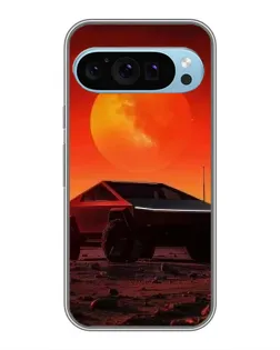 Чехол для Google Pixel 9 с картинкой «Cybertruck на Марсе»