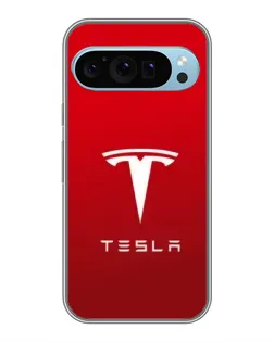Чехол для Google Pixel 9 с картинкой «Tesla Red Classic»
