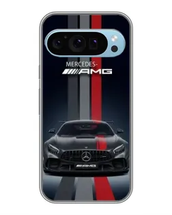 Чохол для Google Pixel 9 з картинкою «Mercedes — білий карбон»