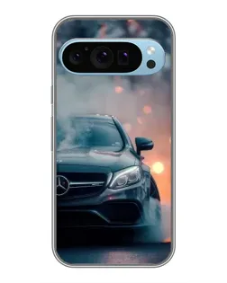 Чохол для Google Pixel 9 з картинкою «Mercedes — нічне місто»