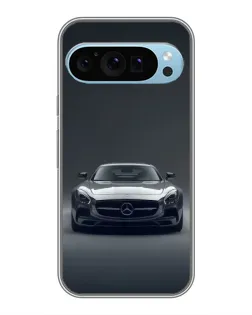 Чохол для Google Pixel 9 з картинкою «Mercedes на чорному»