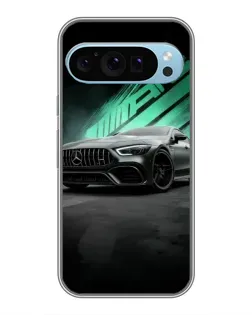Чохол для Google Pixel 9 з картинкою «Темний Mercedes AMG»