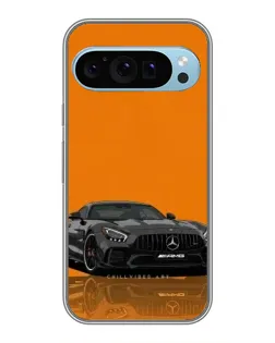 Чохол для Google Pixel 9 з картинкою «Помаранчевий Mercedes AMG»
