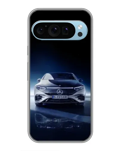 Чохол для Google Pixel 9 з картинкою «Нічний Mercedes EQ»
