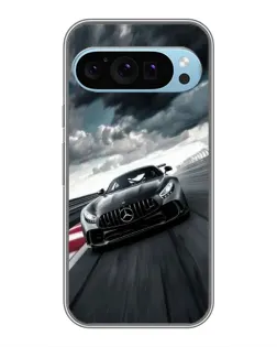 Чохол для Google Pixel 9 з картинкою «Гоночний Mercedes AMG»