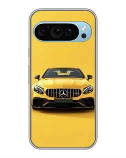 Чохол для Google Pixel 9 з картинкою «Жовтий Mercedes GT»