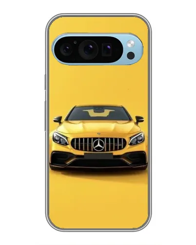 Чохол для Google Pixel 9 з картинкою «Жовтий Mercedes GT»
