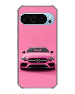 Чохол для Google Pixel 9 з картинкою «Рожевий Mercedes AMG»