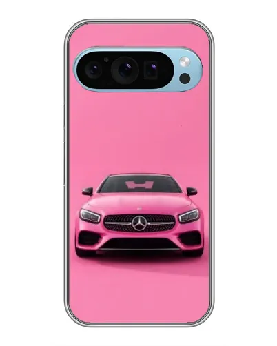 Чохол для Google Pixel 9 з картинкою «Рожевий Mercedes AMG»