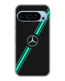Чехол для Google Pixel 9 с картинкой «Спортивные линии Mercedes»