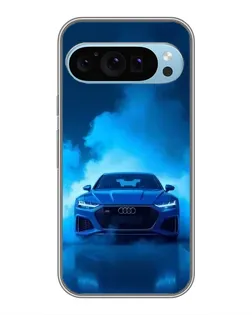 Чохол для Google Pixel 9 з картинкою «Audi — блакитна енергія»