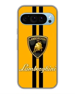 Чохол для Google Pixel 9 з картинкою «Lamborghini Stripe жовтий»