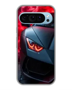 Чехол для Google Pixel 9 с картинкой «Lamborghini красное сияние»