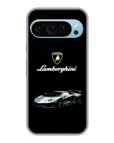 Чехол для Google Pixel 9 с картинкой «Логотип Lamborghini классика»