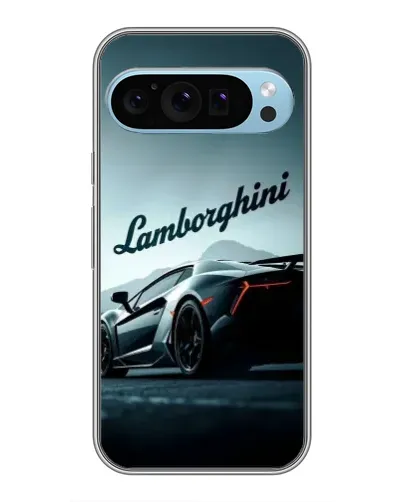 Чехол для Google Pixel 9 с картинкой «Классическая надпись Lamborghini»