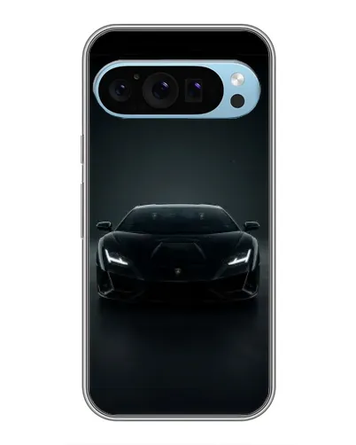Чехол для Google Pixel 9 с картинкой «Черный Lamborghini Aventador»