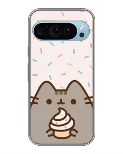 Чехол для Google Pixel 9 с картинкой «Пушин с кексом»