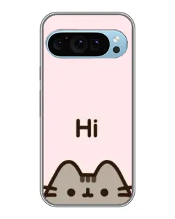 Чехол для Google Pixel 9 с картинкой «Пушин говорит Hi»