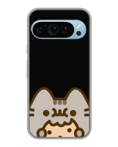 Чехол для Google Pixel 9 с картинкой «Пушин на черном»