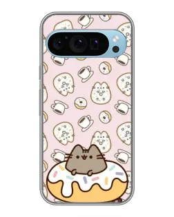 Чехол для Google Pixel 9 с картинкой «Пушин на пончике»