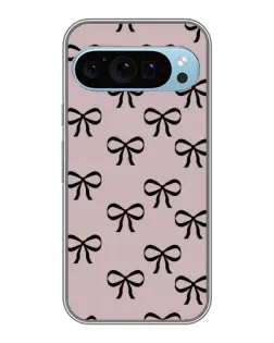 Чехол для Google Pixel 9 с картинкой «Черные бантики»