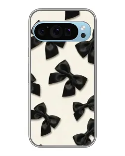 Чехол для Google Pixel 9 с картинкой «Черные бантики»