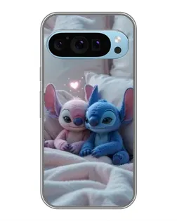 Чехол для Google Pixel 9 с картинкой «Плюшевые Стич Ангел»