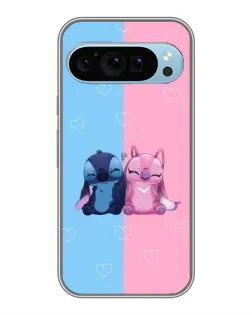 Чохол для Google Pixel 9 з картинкою «Stitch та Angel Love»