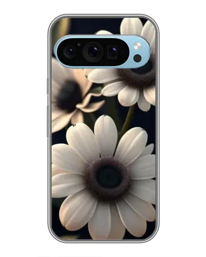 Чохол для Google Pixel 9 з картинкою «Білі маргаритки макро»