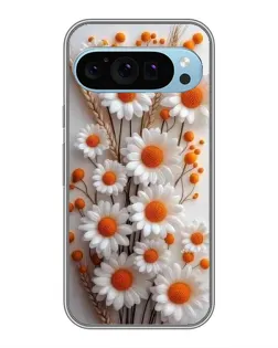 Чохол для Google Pixel 9 з картинкою «Білі сухоцвіти»