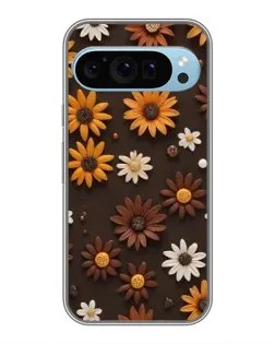 Чохол для Google Pixel 9 з картинкою «Візерунок з маленьких соняшників»